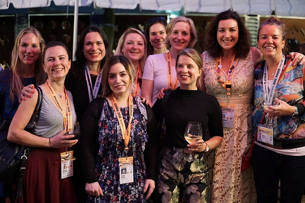 Frauenpower bei SXSW 2019. Mit dabei Sanja Stankovic (3.v.l.), einer der Gründerinnen von Hamburg Startups, und Dorothee Bär, Staatsministerin für Digitalisierung, 