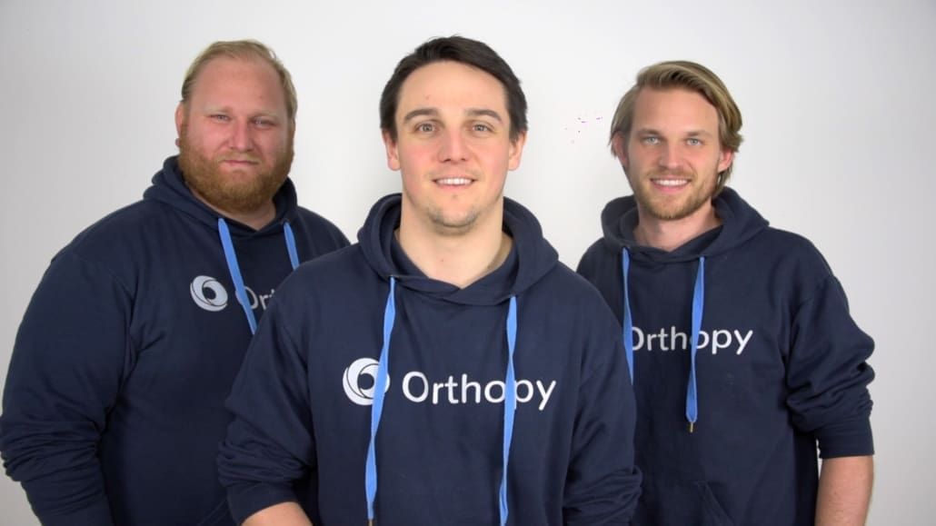 Die Gründer von Orthopy: Torben Weichaus, Maximilian Schilling und Lennart Dörwald.