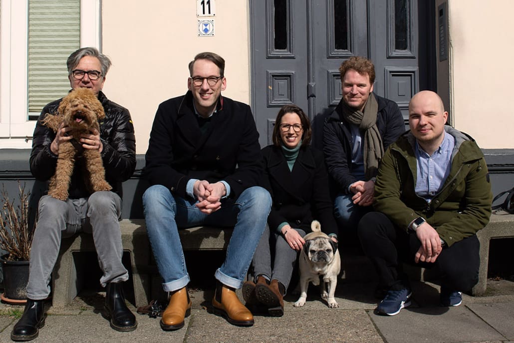 Das Pet Quintett von Hyggins: Stephan Rebbe, Malte Ehlers, Tina Ehlers, Christopher Graf und Raitis Steinbergs.