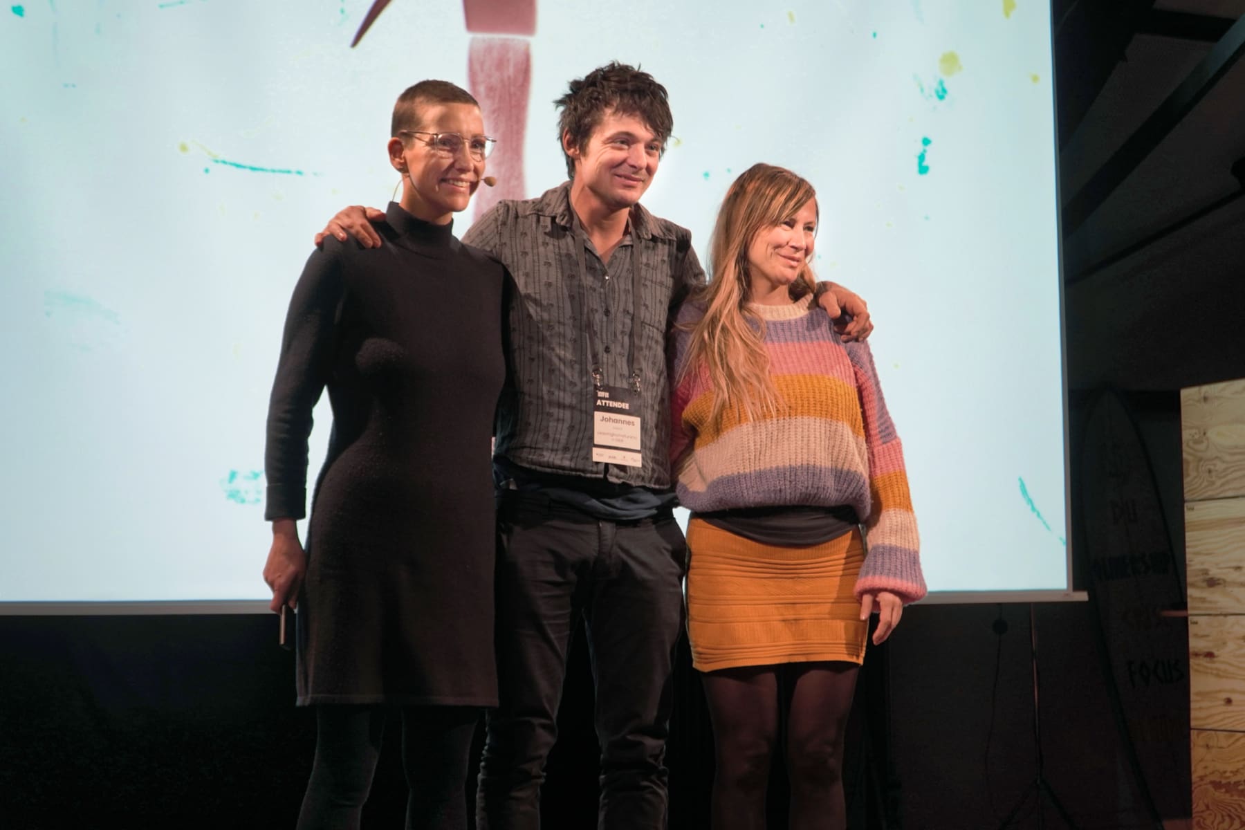 Anne Knödler,Elisabeth Oertel und Johannes Fötsch von leavinghomefunktion beim HubDay24